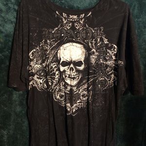Men’s Black Skull Graphic Tee
